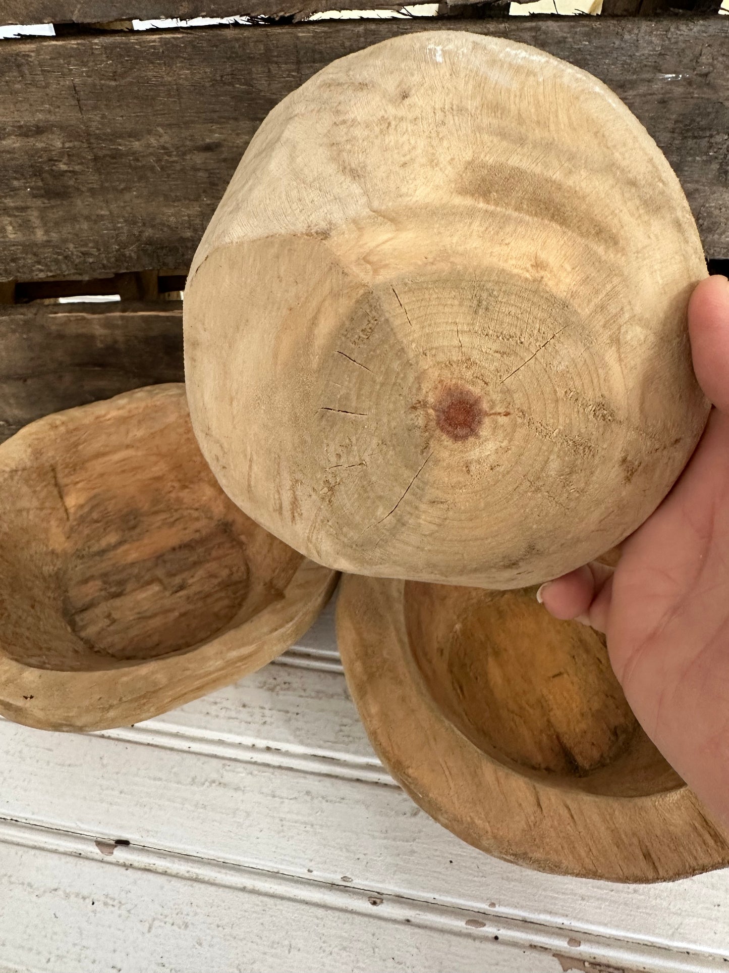 Handmade Mini Round Wood bowl