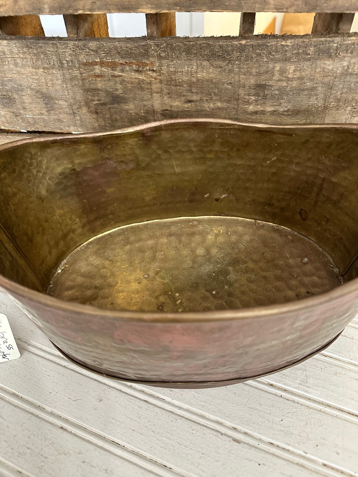 Brass planter-oval-handles