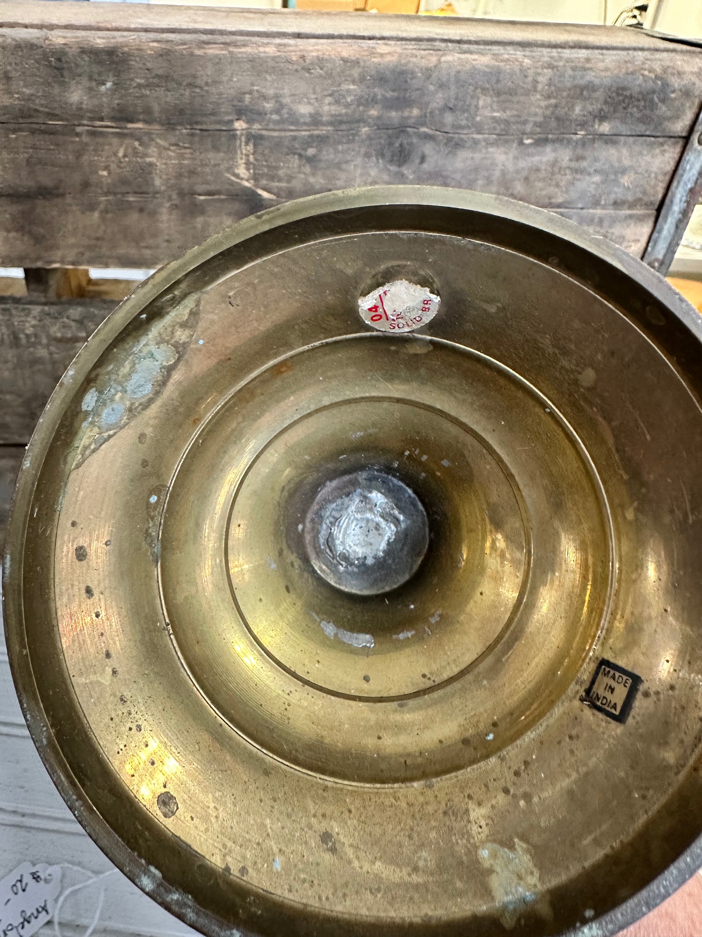 Brass candlestick