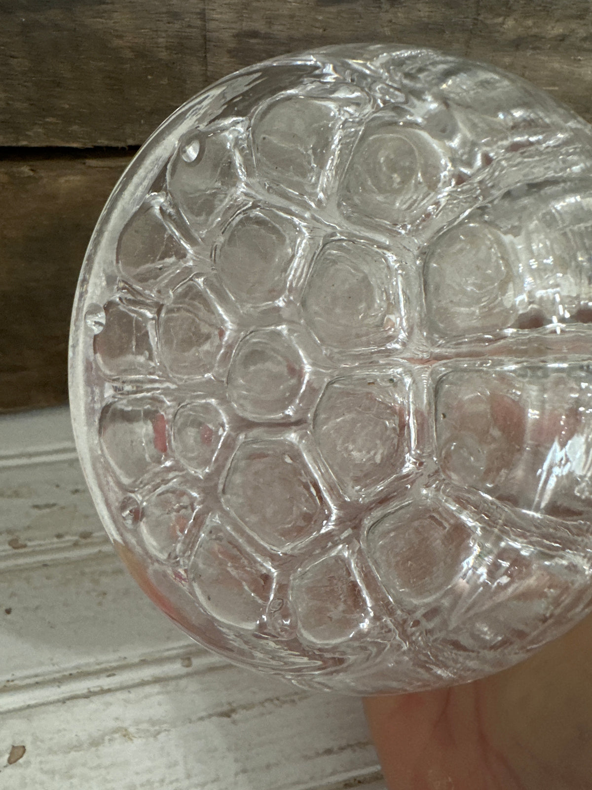 Large Dome Glass Flower Frog