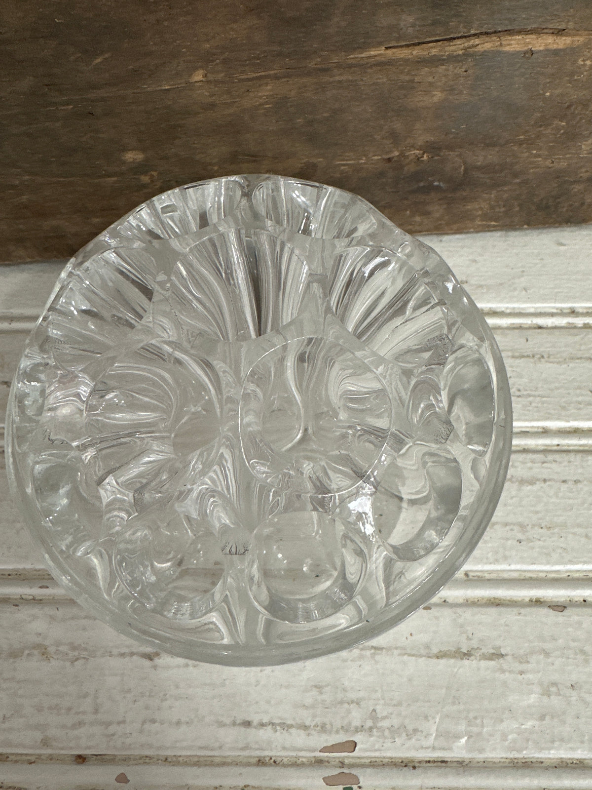 Large Dome Glass Flower Frog