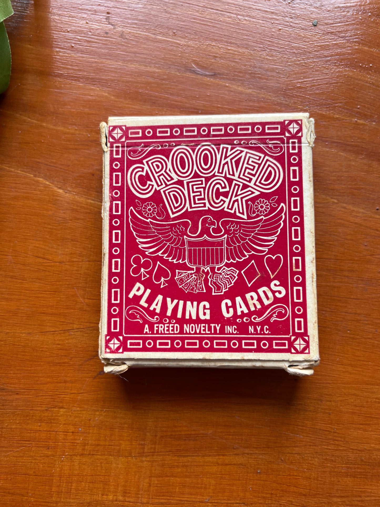 Vintage Crooked Deck Pack of Playing Cards from A. Freed Novelty