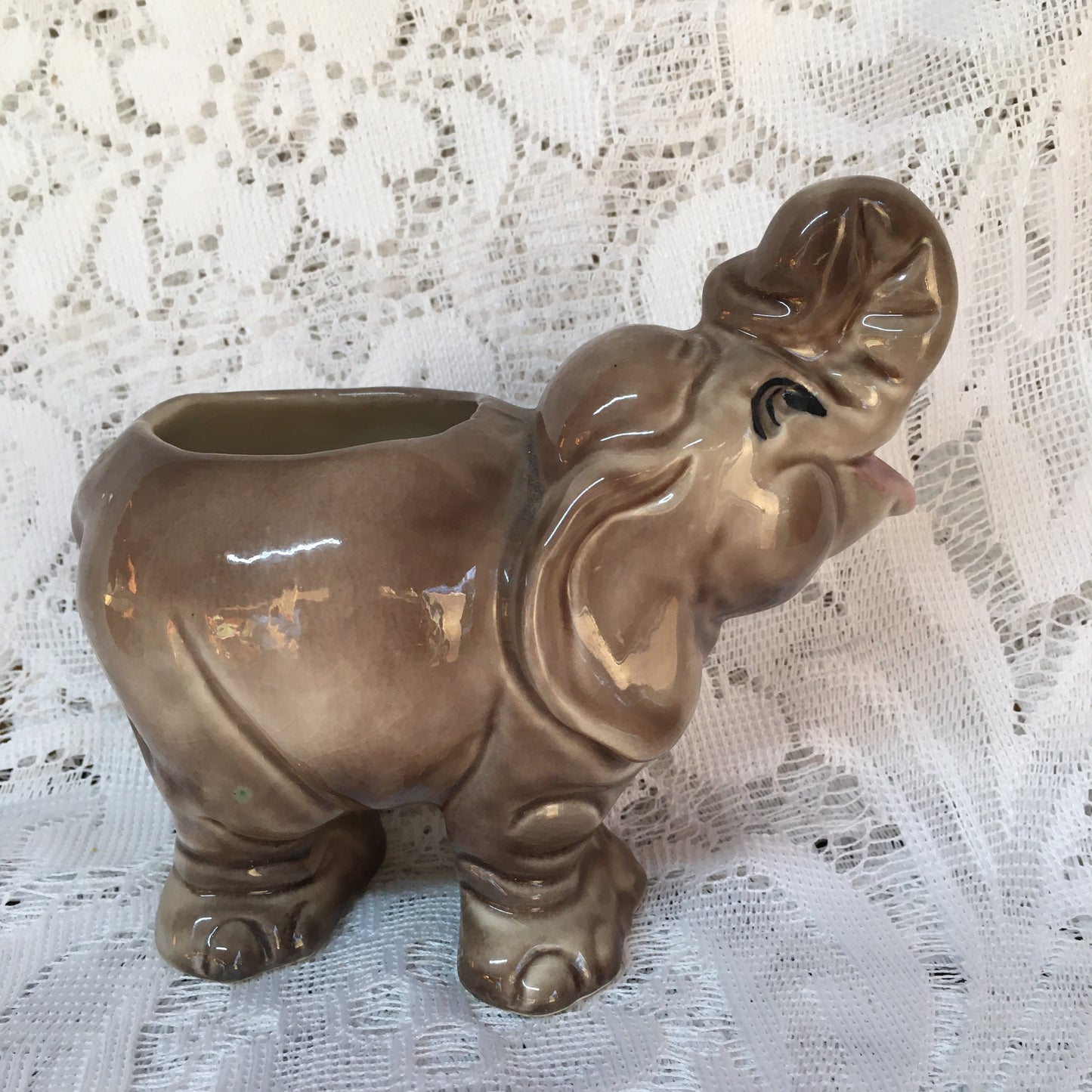 Vintage Elephant Planter