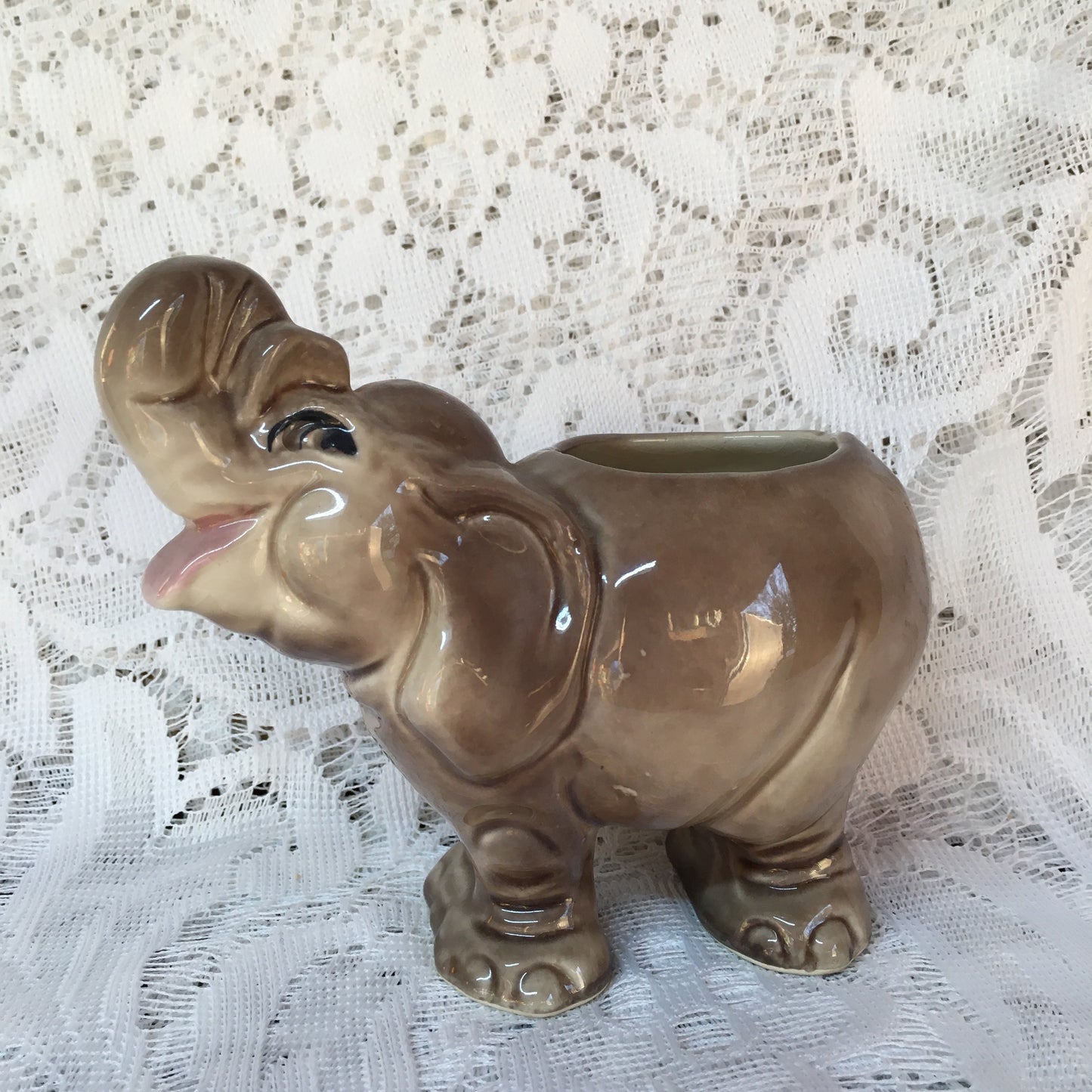 Vintage Elephant Planter