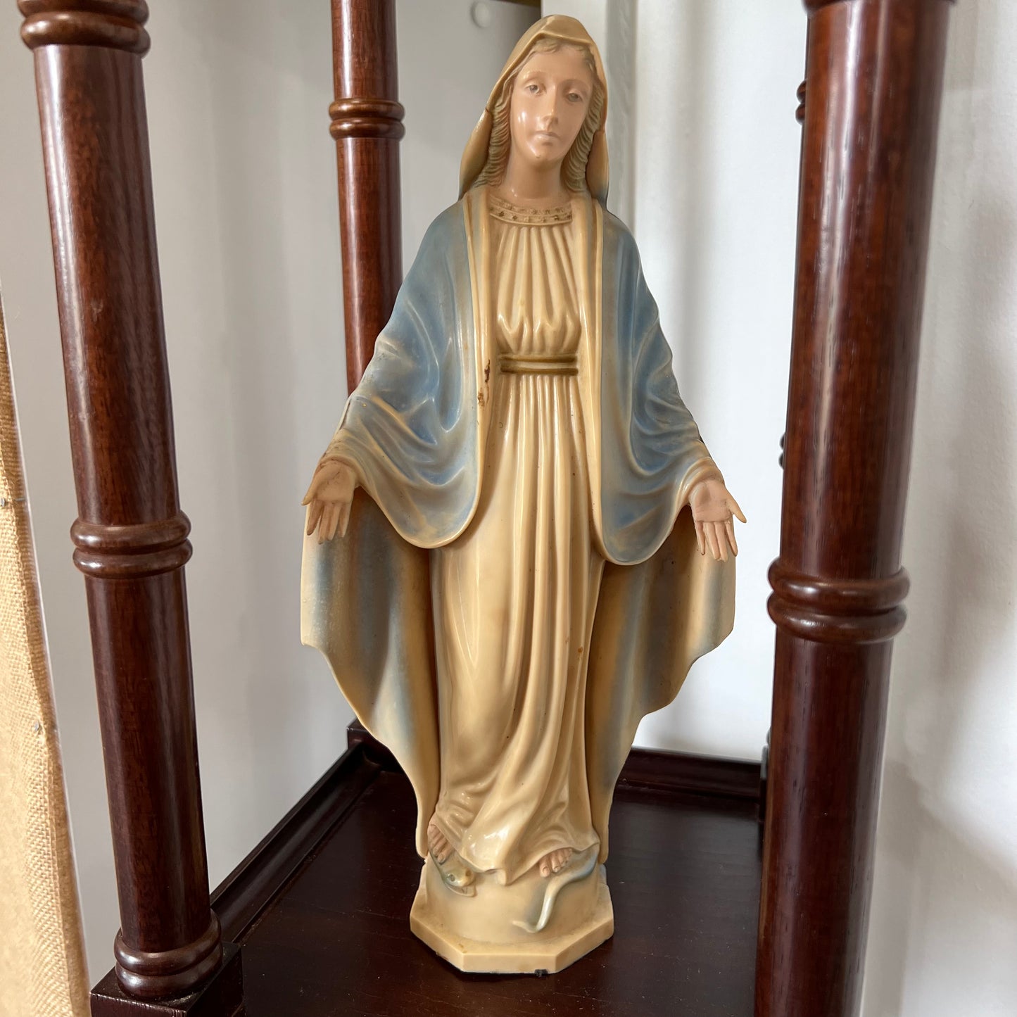 Vintage Plastic Mary Statue