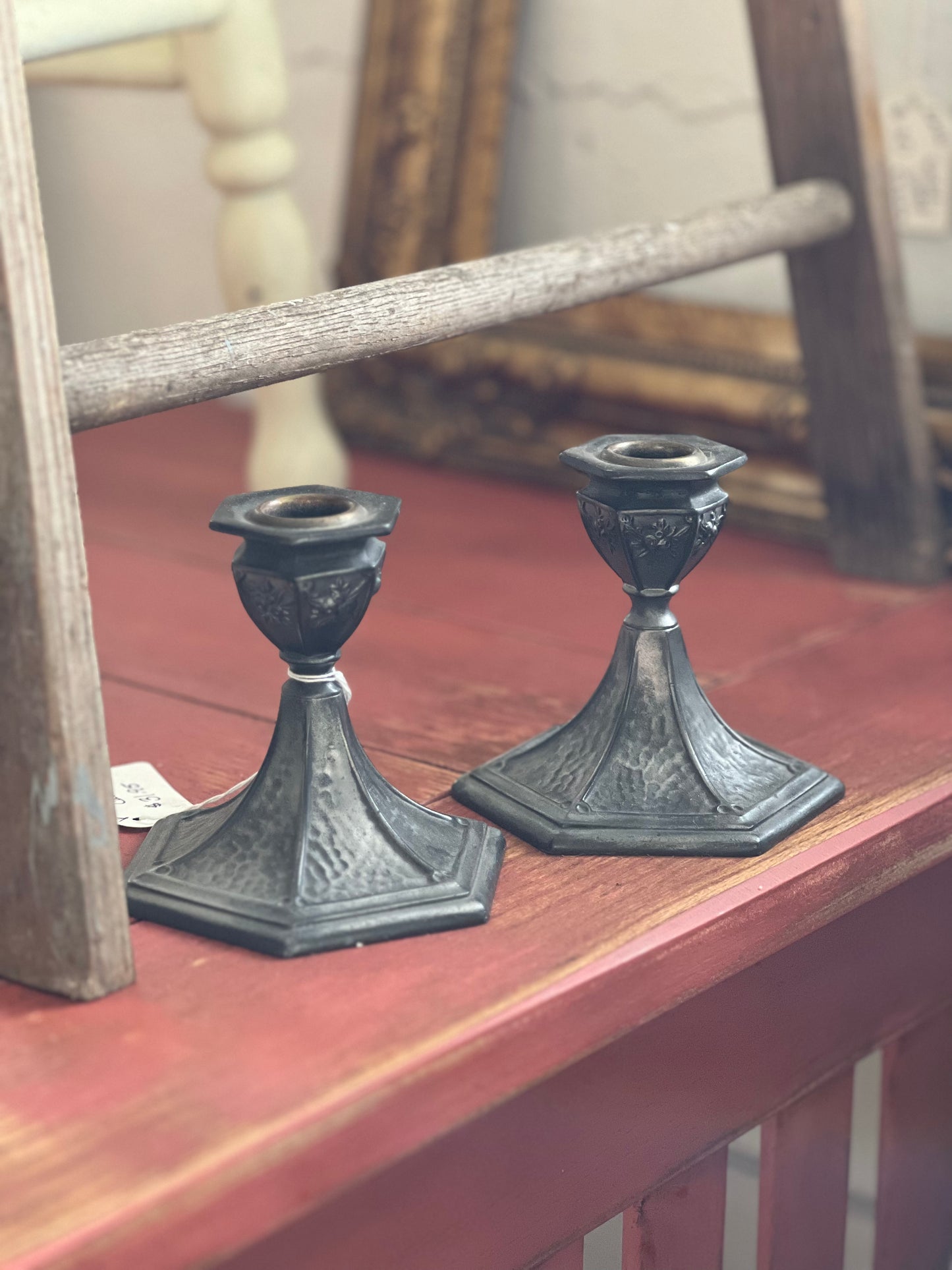 Pewter Candle holders