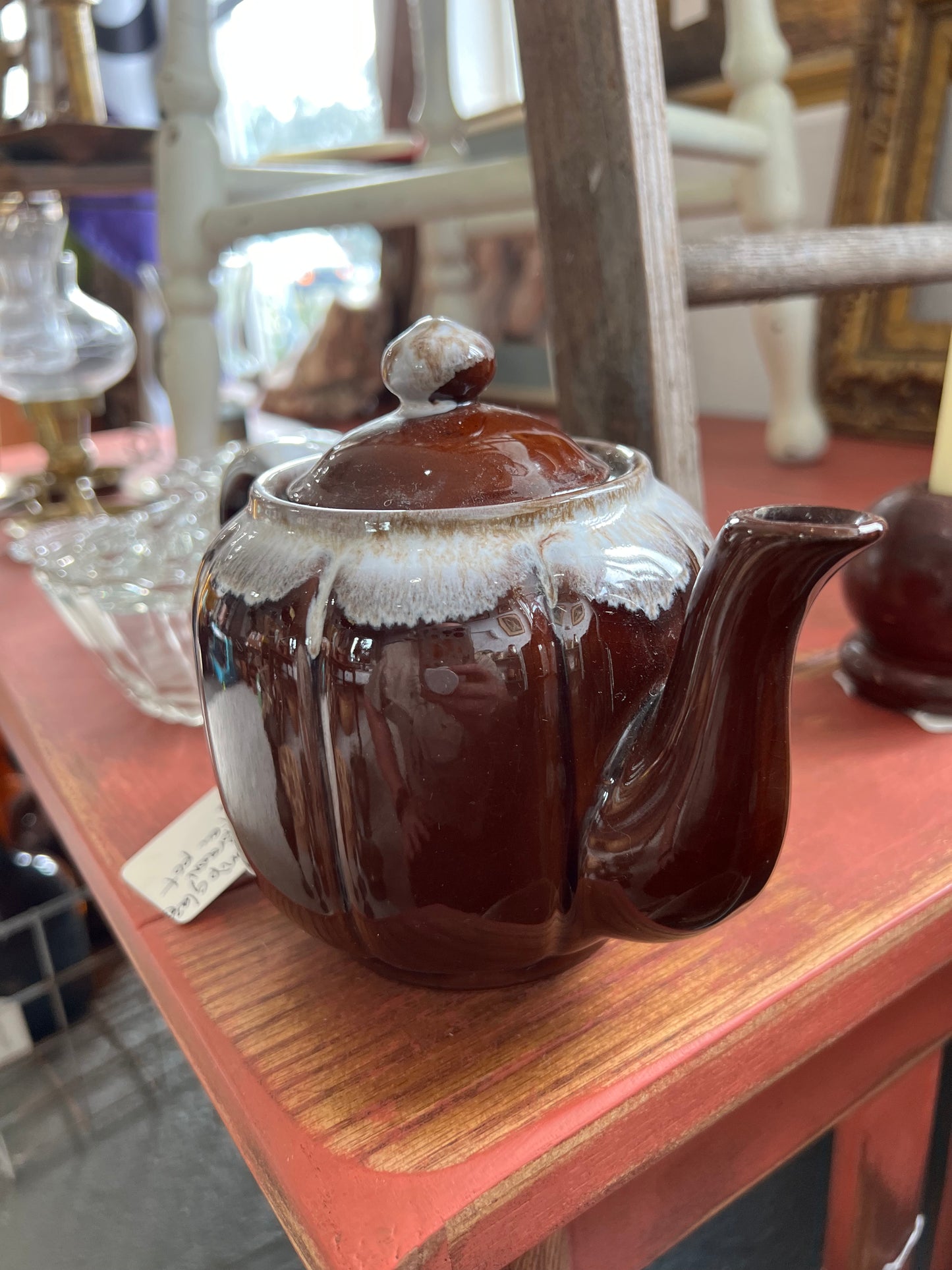 Brown Drip Glaze tea pot